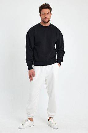 سوئیشرت مشکی مردانه ساده kef clothing - کد 825241492