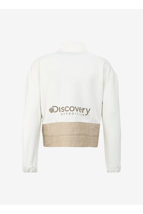 سوئیشرت سفید زنانه چاپی Discovery Expedition - کد 825250725