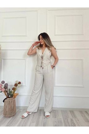 لباس طوسی زنانه کتان ky butikkk - کد 825290588