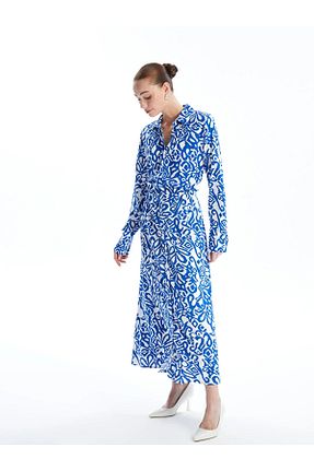 لباس آبی زنانه بافتنی LC Waikiki - کد 825440086