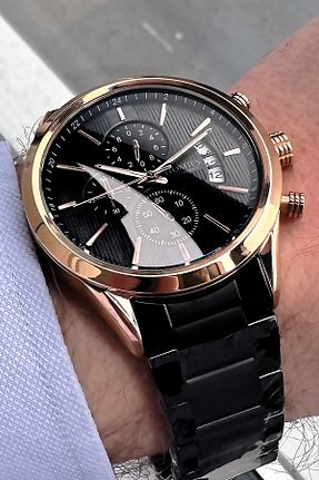 ساعت مچی مشکی مردانه 41-45 میلی متر Homies - کد 60158905