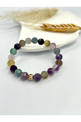 دستبند جواهر رنگی زنانه سنگ طبیعی ShineOfGems - کد 825580144