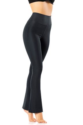 ساق شلواری آبی زنانه بافتنی مخلوط ویسکون Fitted سوپر فاق بلند کد 825605129