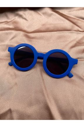 عینک آفتابی آبی بچه گانه 47 UV400 مات گرد کد 825732668