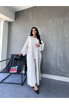 ست بالاتنه و پائین تنه طوسی زنانه تریکو MAY MARA - کد 825738401