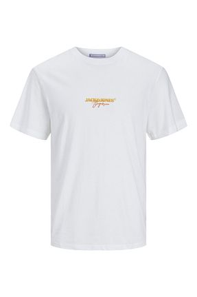 تیشرت سفید مردانه رگولار Jack & Jones - کد 825503530