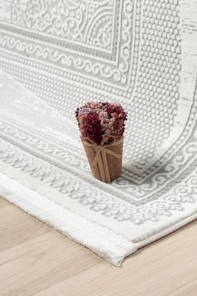 فرش طوسی آنتی آلرژی LİNOS HOME - کد 825557969