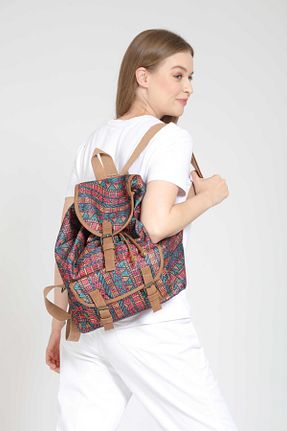 کوله پشتی قهوه ای زنانه سایز متوسط Street Bag - کد 825576786