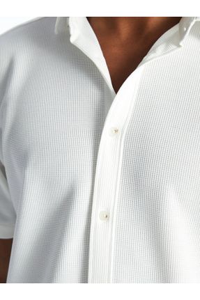 پیراهن سفید مردانه اورسایز چرم مصنوعی کد 825660523