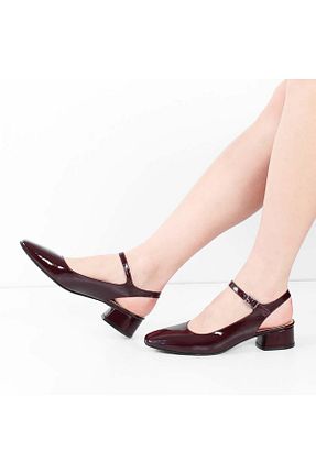 کفش پاشنه بلند کلاسیک زرشکی زنانه پارچه Celal Gültekin - کد 825685684