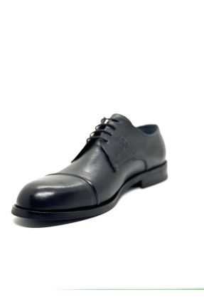 کفش کژوال مشکی مردانه چرم طبیعی پاشنه کوتاه ( 4 - 1 cm ) پاشنه ساده کد 825691176