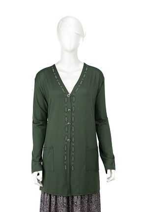 رویه سبز زنانه مخلوط ویسکون Oppland - کد 825684375