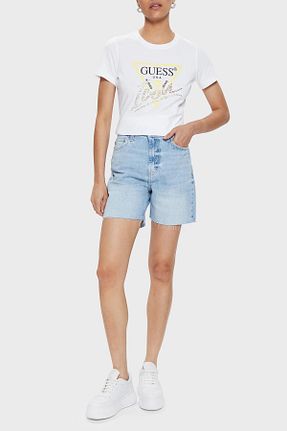 تیشرت سفید زنانه رگولار Guess - کد 825705576