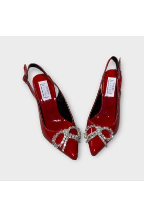 کفش پاشنه بلند کلاسیک قرمز زنانه چرم لاکی پاشنه نازک پاشنه متوسط ( 5 - 9 cm ) کد 817612143