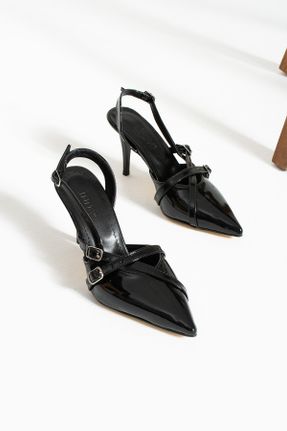 کفش پاشنه بلند کلاسیک مشکی زنانه چرم مصنوعی پاشنه نازک پاشنه متوسط ( 5 - 9 cm ) کد 807263512