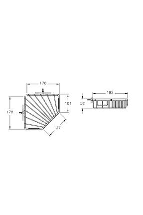 نظم دهنده حمام بژ کروم VitrA - کد 239401444