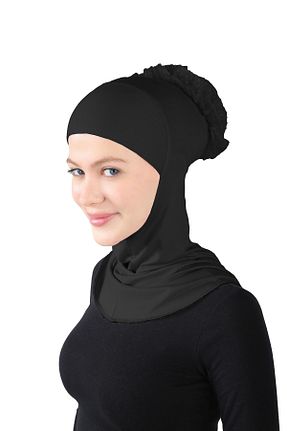 کلاه شنای حجاب مشکی زنانه Ecardin - کد 825533361