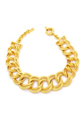 دستبند جواهر طلائی زنانه روکش طلا کد 289294876