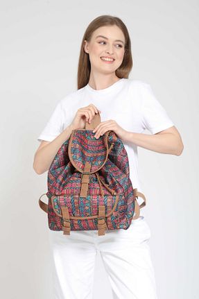 کوله پشتی قهوه ای زنانه سایز متوسط Street Bag - کد 825576786
