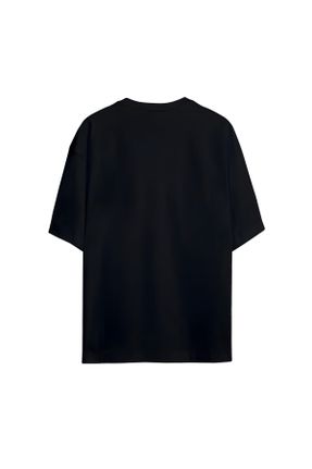 تی شرت مشکی زنانه اورسایز یقه گرد پنبه - پلی استر کد 825764816