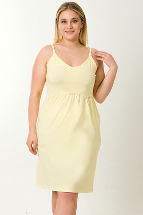 لباس شب بارداری زرد زنانه Kalp par lingerie pl - کد 825769955