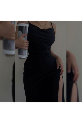 لباس مشکی زنانه بافتنی LEVABOUTIQUE - کد 825829388