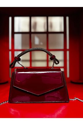 کیف دوشی زرشکی زنانه چرم مصنوعی Bag Bliss - کد 825838965