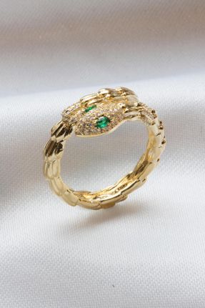 انگشتر جواهر طلائی زنانه کد 773003977
