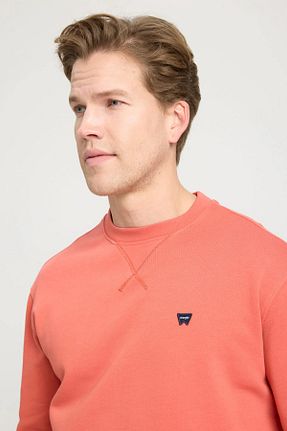 سوئیشرت نارنجی مردانه ساده Wrangler - کد 825929789