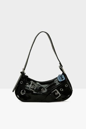 کیف دوشی مشکی زنانه چرم مصنوعی Bagmori - کد 825960414