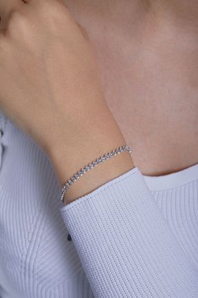 دستبند نقره زنانه 925 عیار Elika Silver - کد 825967114