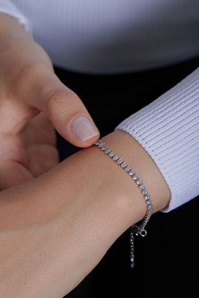 دستبند نقره زنانه 925 عیار Elika Silver - کد 825967114