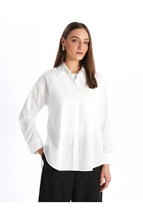 پیراهن سفید اورسایز LC Waikiki - کد 825977147