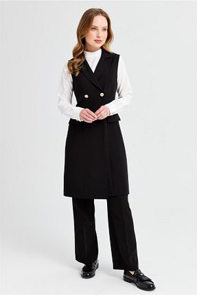 شلوار مشکی زنانه بافتنی Esswaap - کد 825986508