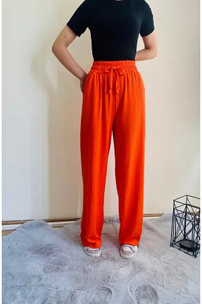 شلوار نارنجی زنانه پارچه Lotus Boutique - کد 825983318