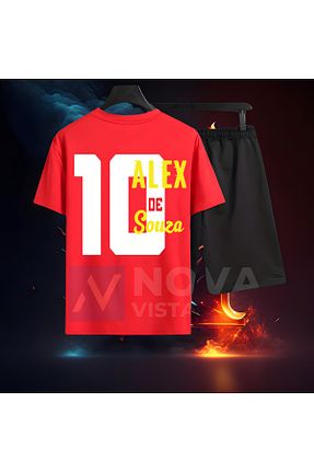 ست بالاتنه و پائین تنه قرمز زنانه بافت Biy Store - کد 826002096