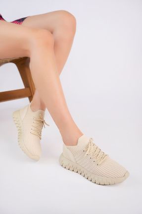 کفش پاشنه بلند پر بژ زنانه پاشنه متوسط ( 5 - 9 cm ) پاشنه پر کد 825778660