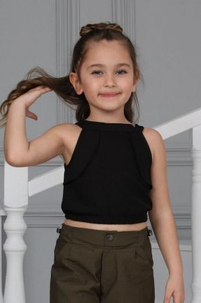 تیشرت مشکی بچه گانه کراپ ixoskids club - کد 793068371