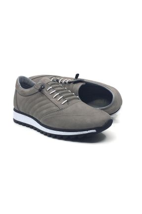 کفش کژوال طوسی مردانه چرم طبیعی پاشنه کوتاه ( 4 - 1 cm ) پاشنه ساده کد 825831410