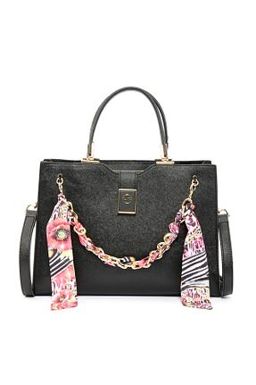 کیف دوشی مشکی زنانه چرم مصنوعی Sole Sisters - کد 825944938
