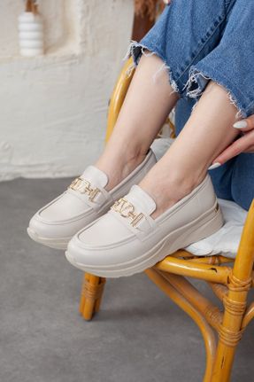 کفش کلاسیک بژ زنانه چرم مصنوعی پاشنه متوسط ( 5 - 9 cm ) پاشنه ساده کد 825966849