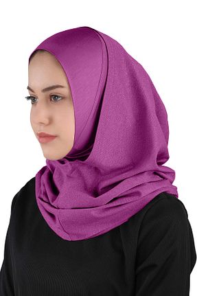 روسری بنفش ساده Ecardin - کد 825993899