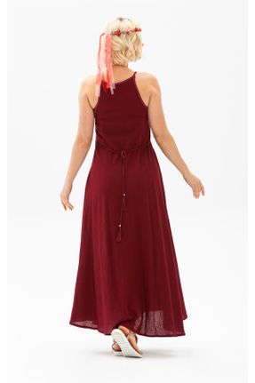 لباس زرشکی زنانه بافتنی رگولار بند دار بیسیک کد 93041024