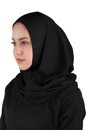 روسری مشکی ساده Ecardin - کد 825995368