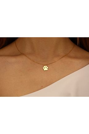 گردنبند نقره طلائی زنانه 925 عیار Wega Gold - کد 826049575