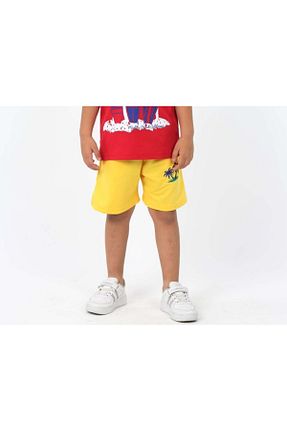 شلوارک و برمودا زرد بچه گانه رگولار ixoskids club - کد 793559431