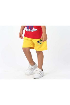 شلوارک و برمودا زرد بچه گانه رگولار ixoskids club - کد 793559431