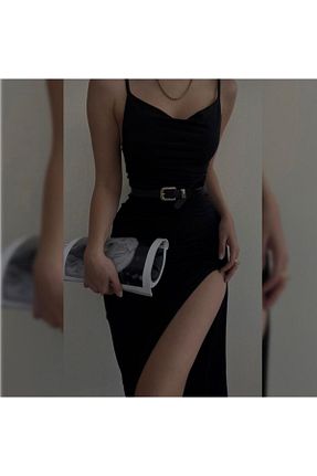 لباس مشکی زنانه بافتنی LEVABOUTIQUE - کد 825829388
