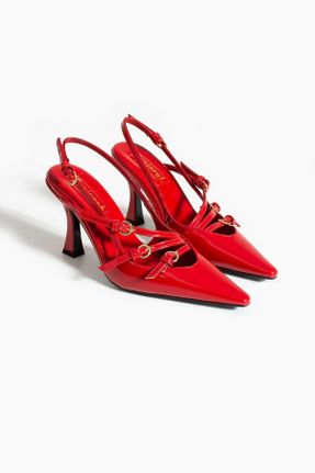 کفش استایلتو قرمز پاشنه نازک پاشنه متوسط ( 5 - 9 cm ) کد 797312801