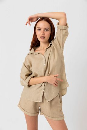 پیراهن بژ زنانه Relaxed Whitefin - کد 823237531